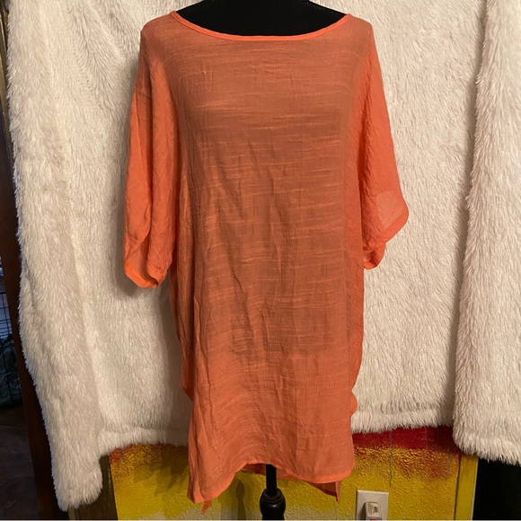 MISSLOOK Tops - Misslook Women's Size 2XL Orange Scoop Neck Tunic